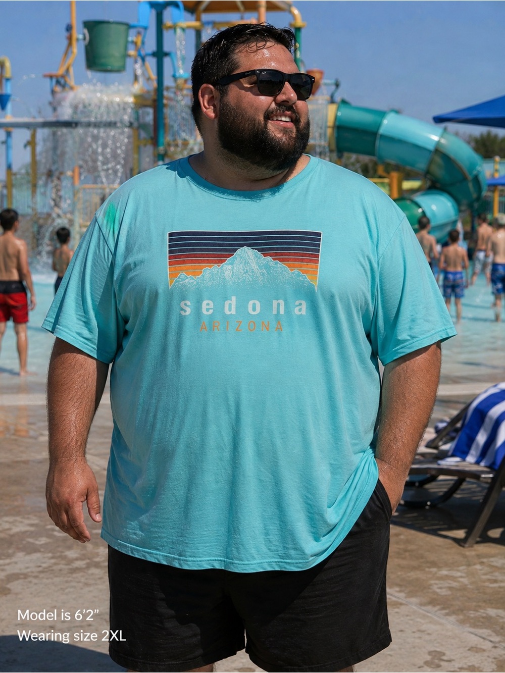 Comfort Colors Sedona Arizona Graphic T-Shirt - Aqua